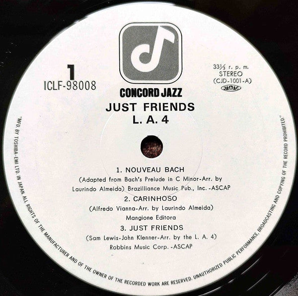 LA4 - Just Friends (Vinyl, LP, Album, Stereo)