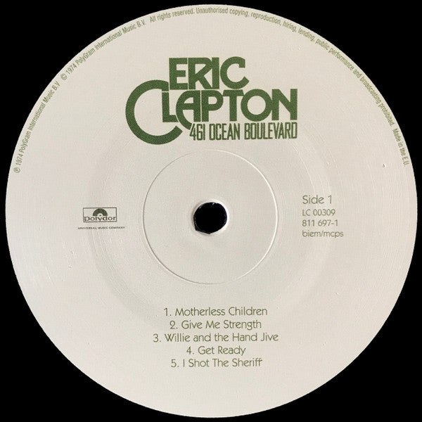 Eric Clapton - 461 Ocean Boulevard (Vinyl, LP, Album, Reissue, Stereo) Very Good Plus (VG+) / Very Good (VG)