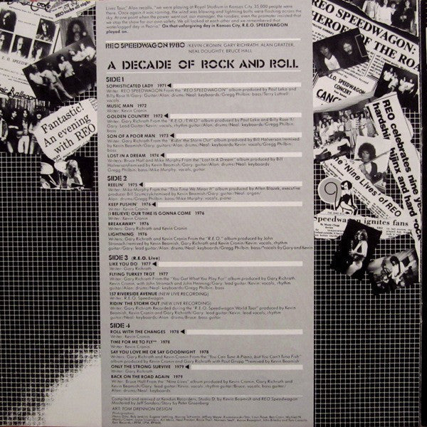 REO Speedwagon - A Decade Of Rock And Roll 1970 To 1980 (2xVinyl, LP, Compilation) Very Good Plus (VG+) / Very Good Plus (VG+)