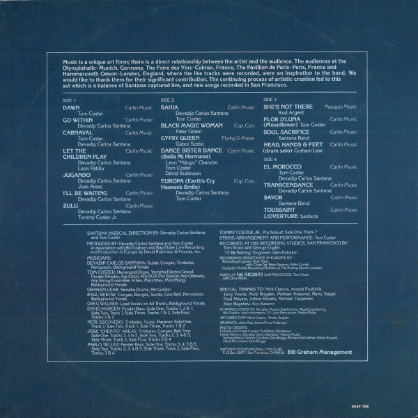 Santana - Moonflower (Vinyl, LP, Album, Stereo)
