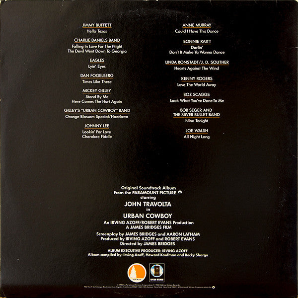Various - Urban Cowboy (Original Motion Picture Soundtrack) (2xVinyl, LP, Compilation) Very Good (VG) / Good Plus (G+)
