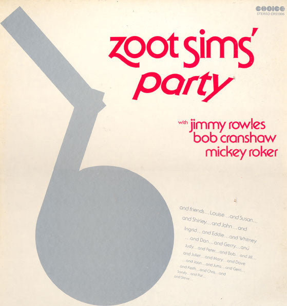 Zoot Sims - Zoot Sims' Party (Vinyl, LP, Album)