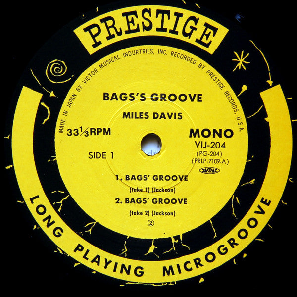Miles Davis - Bags Groove (Vinyl, LP, Album, Mono, Reissue)