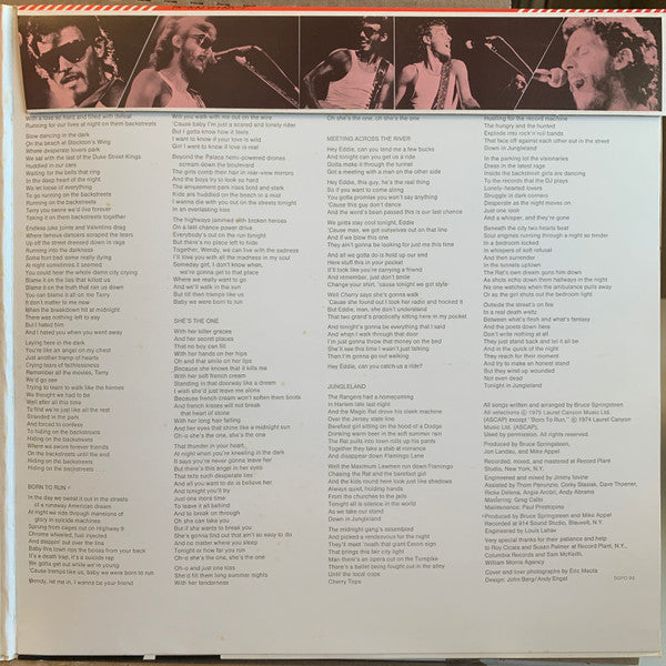 Bruce Springsteen - Born To Run = 明日なき暴走 (Vinyl, LP, Album, Stereo)