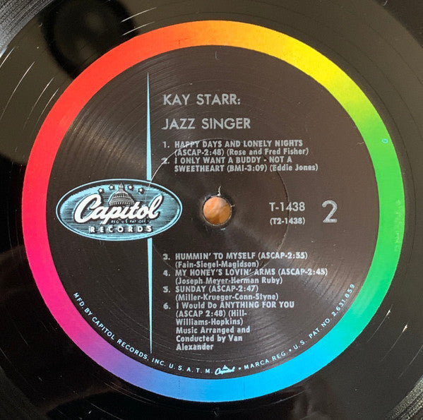 Kay Starr - Kay Starr: Jazz Singer (Vinyl, LP, Mono) Good Plus (G+) / Poor (P)