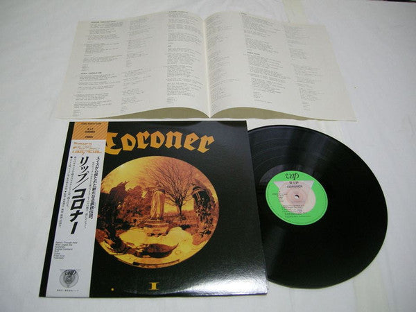 Coroner - R.I.P. (Vinyl, LP, Album) Near Mint (NM or M-) / Very Good Plus (VG+)