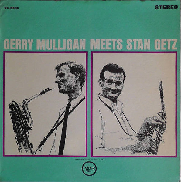 Stan Getz - Gerry Mulligan Meets Stan Getz (Vinyl, LP, Album, Reissue, Stereo) Very Good (VG) / Very Good (VG)