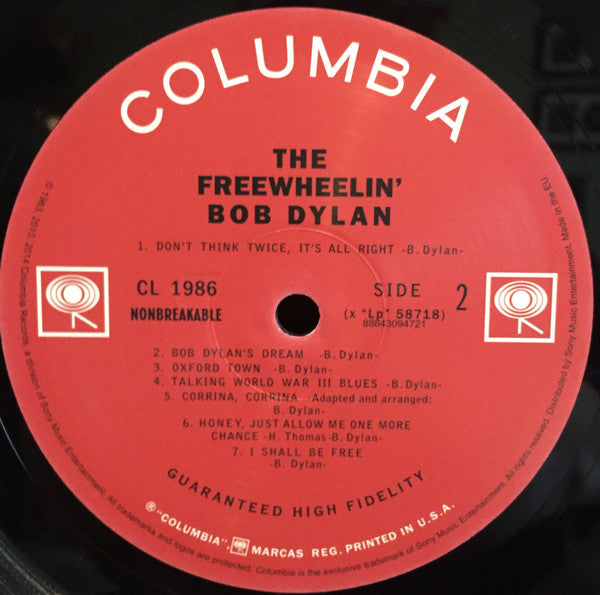 Bob Dylan - The Freewheelin' Bob Dylan (Vinyl, CD, LP, Album, Reissue, Mono, Album, Reissue, Mono) Mint (M) / Mint (M)