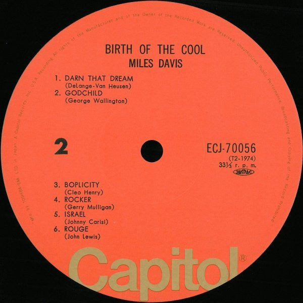 Miles Davis - Birth Of The Cool (Vinyl, LP, Album, Compilation, Rei...