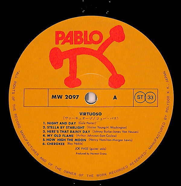Joe Pass - Virtuoso (Vinyl, LP, Album)