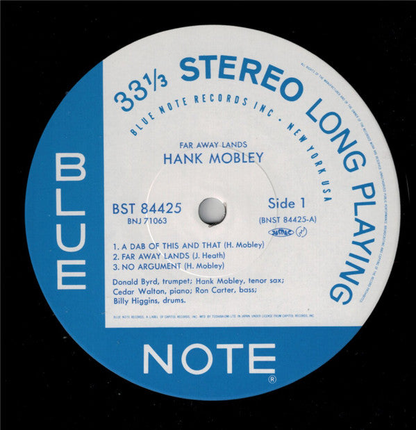 Hank Mobley - Far Away Lands (Vinyl, LP, Album, Remastered) Very Good Plus (VG+) / Very Good Plus (VG+)