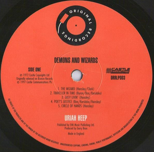 Uriah Heep - Demons And Wizards (Vinyl, Vinyl, LP, Album, Limited Edition, Numbered, Reissue, Remastered, 7", 45 RPM, Single) Near Mint (NM or M-) / Very Good Plus (VG+)