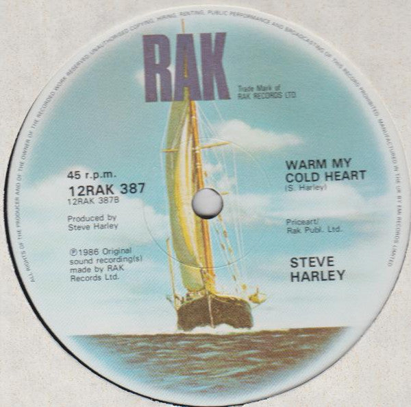 Steve Harley - Heartbeat Like Thunder (Vinyl, 12", Single) Very Good Plus (VG+) / Very Good Plus (VG+)