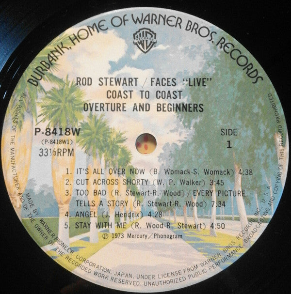 Rod Stewart - Live Coast To Coast  - Overture And Beginners (Vinyl,...