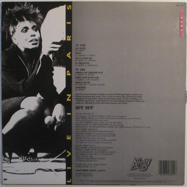 Dee Dee Bridgewater - Live In Paris (Vinyl, LP, Album) Very Good Plus (VG+) / Very Good Plus (VG+)