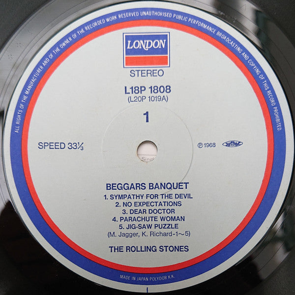 The Rolling Stones - Beggars Banquet (Vinyl, LP, Album, Reissue, Stereo) Very Good (VG) / Very Good (VG)