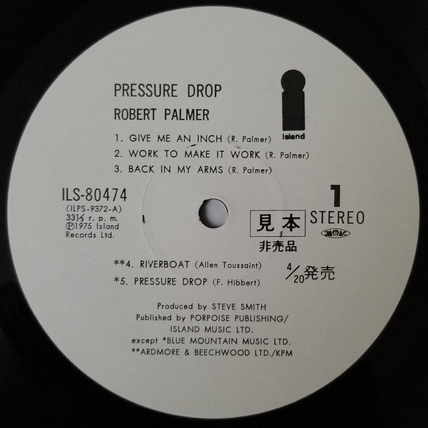 Robert Palmer - Pressure Drop (Vinyl, LP, Album, Promo, Stereo) Very Good (VG) / Very Good Plus (VG+)