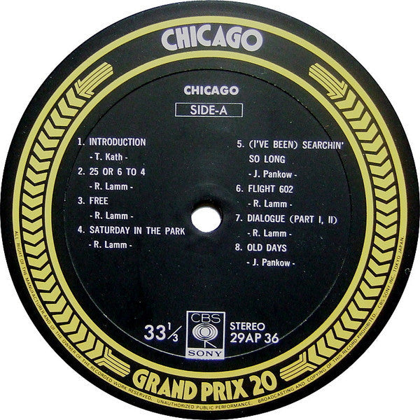 Chicago (2) - Grand Prix 20 (Vinyl, LP, Compilation)