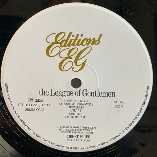 Robert Fripp - The League Of Gentlemen (Vinyl, LP, Album, Stereo)