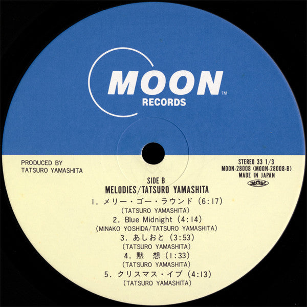 Tatsuro Yamashita - Melodies (Vinyl, LP, Album, Stereo) Very Good Plus (VG+) / Very Good Plus (VG+)