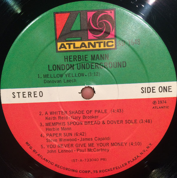 Herbie Mann - London Underground (Vinyl, LP, Album, Stereo) Good Plus (G+) / Very Good (VG)