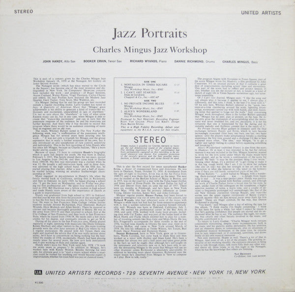 Charles Mingus - Jazz Portraits (Vinyl, LP, Album, Reissue, Stereo)