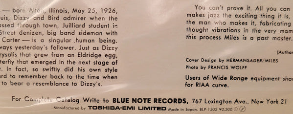 Miles Davis - Volume 2 (Vinyl, LP, Compilation, Reissue, Mono) Near Mint (NM or M-) / Near Mint (NM or M-)