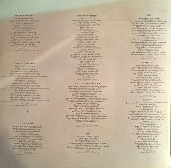 Crosby, Stills, Nash & Young - 4 Way Street (2xVinyl, LP, Album, Reissue) Good Plus (G+) / Poor (P)