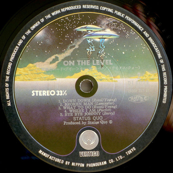 Status Quo - On The Level (Vinyl, LP, Album, Stereo) Very Good Plus (VG+) / Very Good (VG)