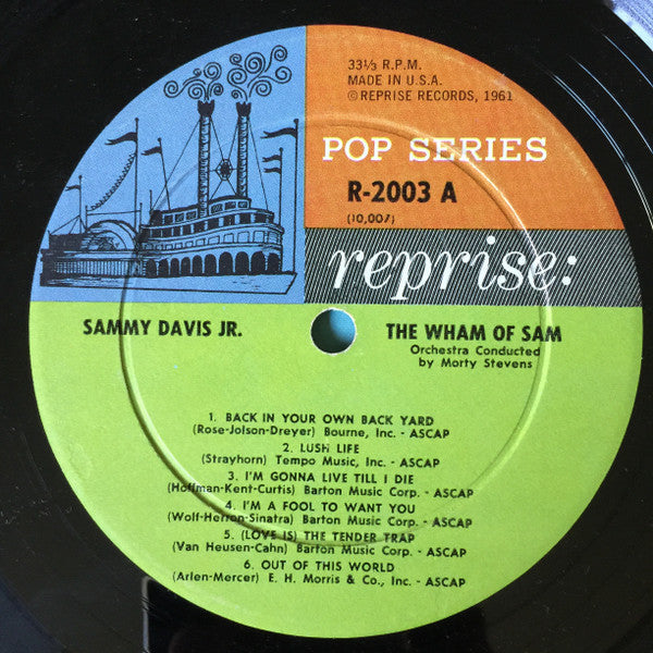 Sammy Davis Jr. - The Wham Of Sam (Vinyl, LP, Album, Mono) Good Plus (G+) / Good (G)