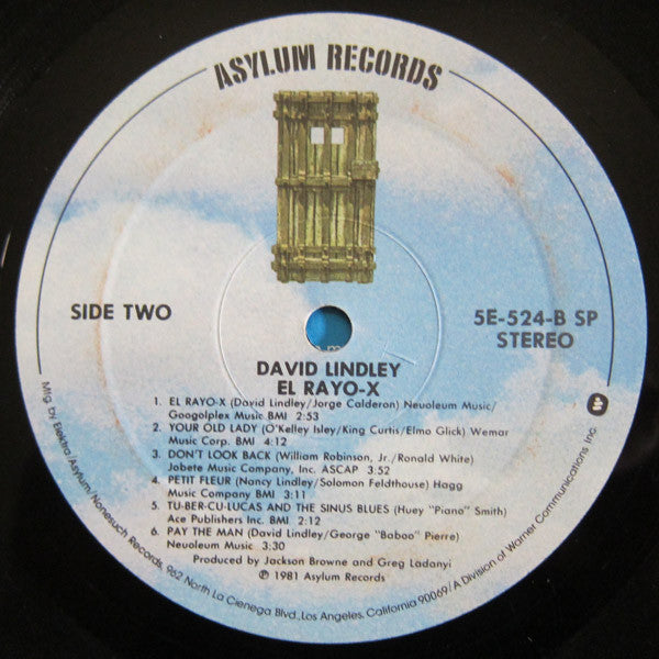 David Lindley - El Rayo-X (Vinyl, LP, Album, Stereo) Very Good Plus (VG+) / Very Good (VG)