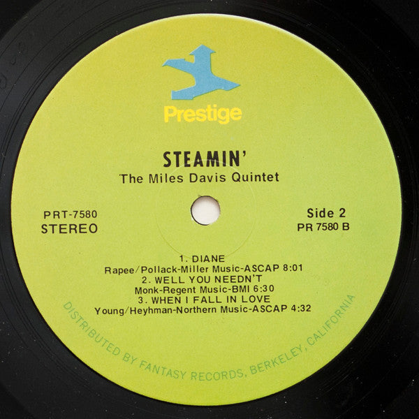 The Miles Davis Quintet - Steamin' (Vinyl, LP, Album, Reissue, Remastered, Stereo) Very Good Plus (VG+) / Very Good Plus (VG+)