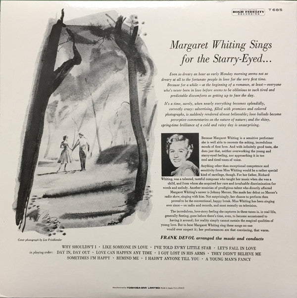 Margaret Whiting - Sings For The Starry Eyed (Vinyl, LP, Album, Reissue, Mono) Near Mint (NM or M-) / Very Good Plus (VG+)
