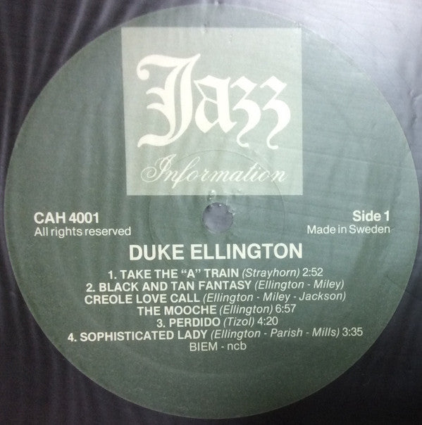 Duke Ellington - Duke Ellington In Sweden (Vinyl, LP, Album) Very Good Plus (VG+) / Near Mint (NM or M-)