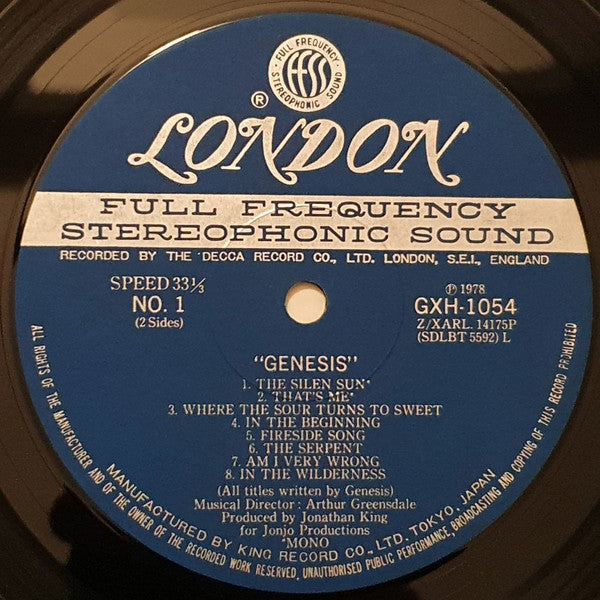 Genesis - Genesis (Vinyl, LP, Album, Misprint, Reissue, Stereo, Mono) Very Good Plus (VG+) / Good Plus (G+)