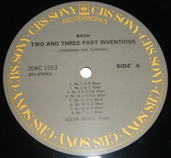 Glenn Gould - The Two And Three Part Inventions (Inventions & Sinfo...