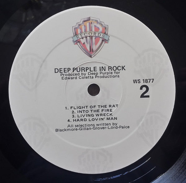 Deep Purple - In Rock (Vinyl, LP, Album, Reissue, Stereo) Very Good Plus (VG+) / Very Good (VG)