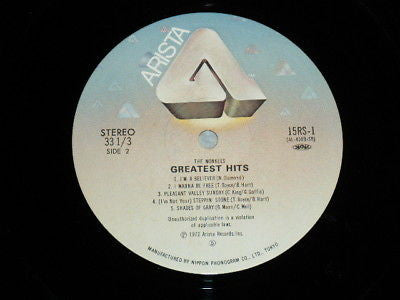 The Monkees - The Monkees Greatest Hits (Vinyl, LP, Compilation) Very Good Plus (VG+) / Good Plus (G+)