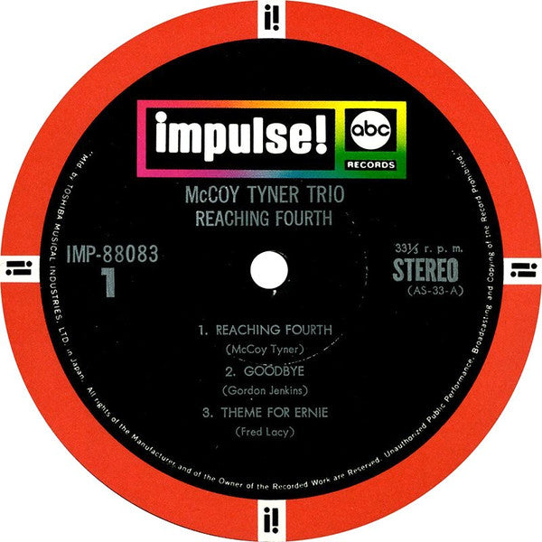 McCoy Tyner Trio - Reaching Fourth (Vinyl, LP, Album, Reissue, Stereo)