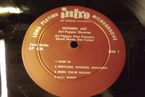 Art Pepper Quartet - Modern Art (Vinyl, LP, Album, Reissue, Remastered, Mono) Very Good Plus (VG+) / Near Mint (NM or M-)