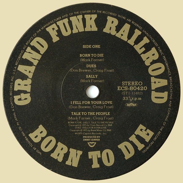 Grand Funk Railroad - Born To Die (Vinyl, LP, Album)