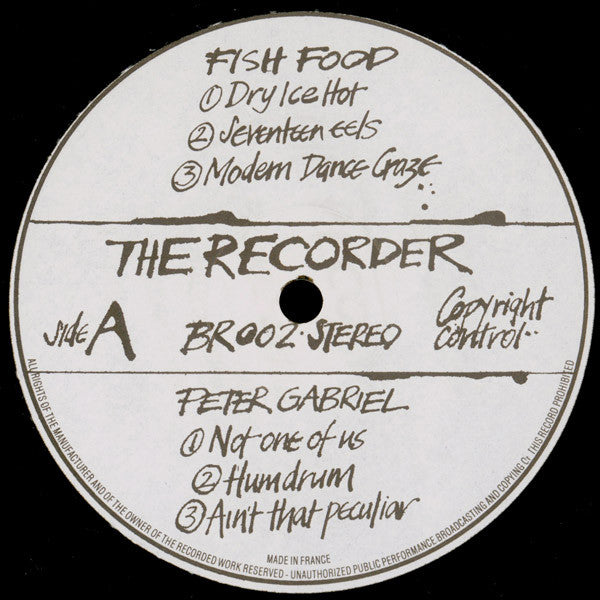 Various - The Recorder (Vinyl, LP, Compilation) Very Good (VG) / Very Good (VG)