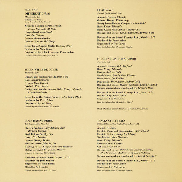 Linda Ronstadt - Greatest Hits (Vinyl, LP, Compilation, Reissue, Limited Edition) Mint (M) / Mint (M)