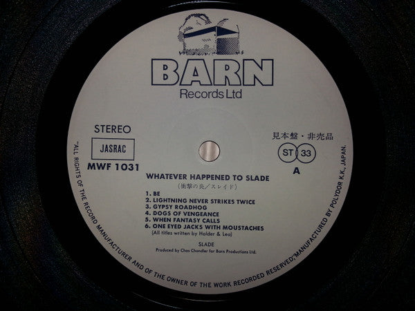 Slade - Whatever Happened To Slade (Vinyl, LP, Album, Promo) Very Good Plus (VG+) / Very Good Plus (VG+)