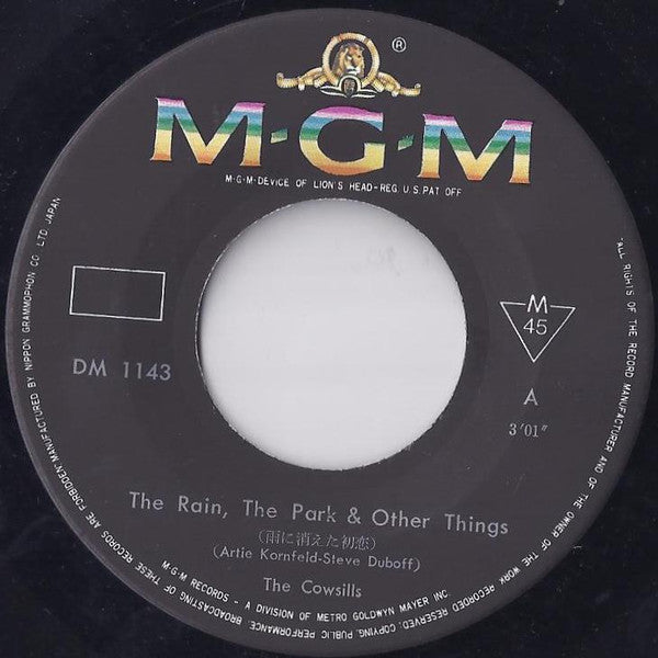 The Cowsills - The Rain, The Park & ​​Other Things / River Blue (Vinyl, 7", 45 RPM, Single) Very Good (VG) / Very Good (VG)