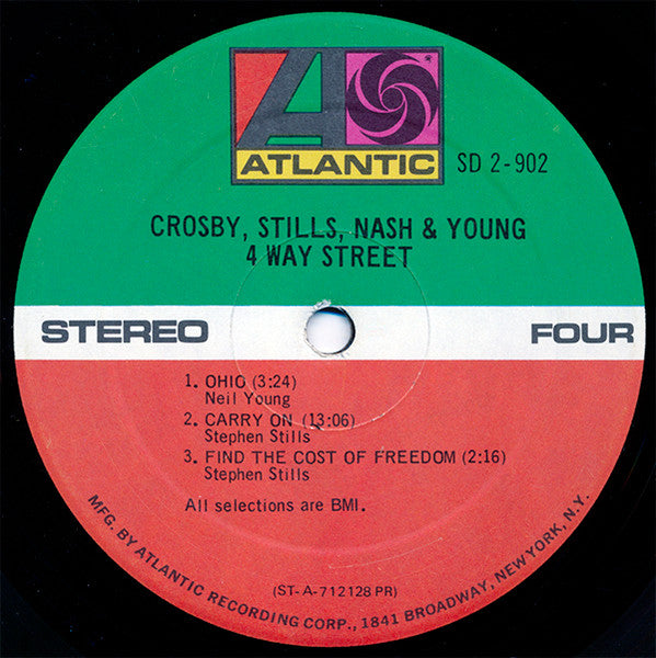Crosby, Stills, Nash & Young - 4 Way Street (2xVinyl, LP, Album, Stereo) Good Plus (G+) / Good Plus (G+)
