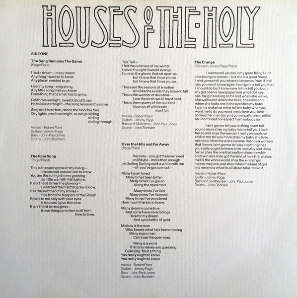 Led Zeppelin - Houses Of The Holy (Vinyl, LP, Album, Reissue)