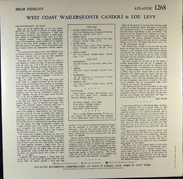 Conte Candoli - West Coast Wailers (Vinyl, LP, Album, Reissue) Very Good Plus (VG+) / Very Good Plus (VG+)