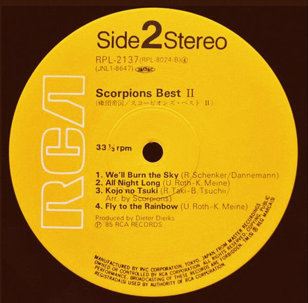 Scorpions - Best 2 (Vinyl, LP, Compilation, Reissue)