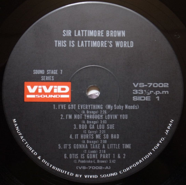 Lattimore Brown - This Is Lattimore's World (Vinyl, LP, Album, Comp...